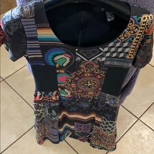 Soft material colorful Desigual dress